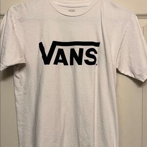 Vans Classic White Tee with Black Logo